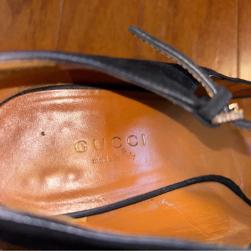 Gucci Mary Jane Peep-Toe Platform Pump size 36.5 - Picture 6 of 8